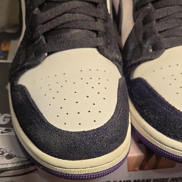 Air Jordan Mid SE Varsity Purple Sneakers Size 11 - Picture 8 of 14